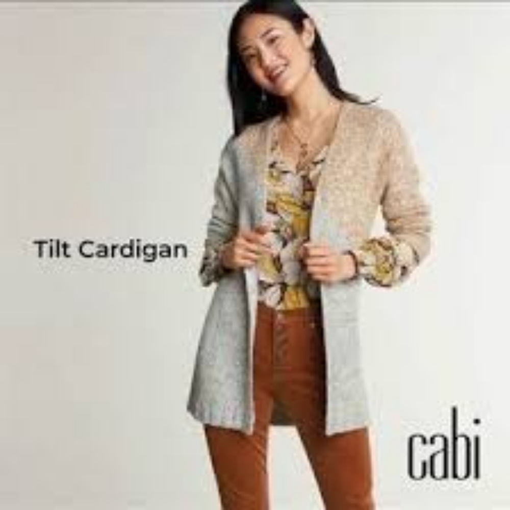CAbi Tilt Knit V-Neck Grandpa Sweater Cardigan #3886